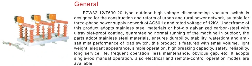 Fzw32-12 Outdoor High-Voltage Disconnecting Vacuum Load Swich