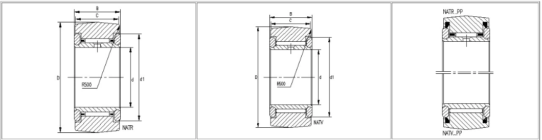 Natr Yoke Type Track Rollers Natr20 Cam Follower Bearing